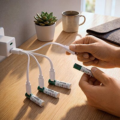 Hama Li-Ion-Akku mit USB-C